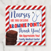 Verpleegkundigen zoals jullie verdienen jullie Bro Bedankjes Labels (Voorkant)