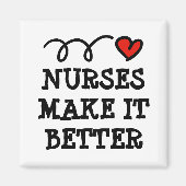 Verpleegkundigen zorgen ervoor dat het rode hartri magneet (Voorkant)