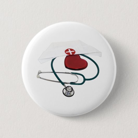 VerpleegkundigenhaveHeart082309 Ronde Button 5,7 Cm (Voorkant)