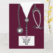 Verpleegkundigenkaart voor Afstuderen Kaart (Gele Bloem)