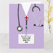 Verpleegkundigenkaart voor Afstuderen Kaart (Gele Bloem)