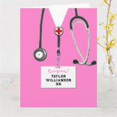 Verpleegkundigenkaart voor Afstuderen Kaart (Gele Bloem)