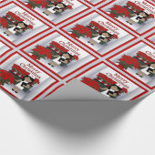 Verpleegkundigenpapier voor kerstmishandeling cadeaupapier (Hoek)