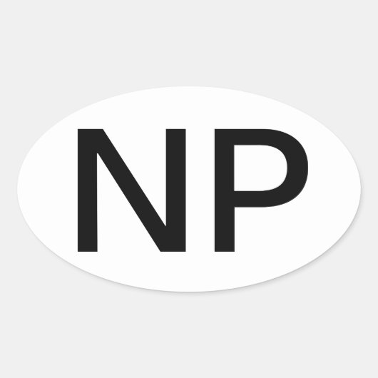 Verpleegkundigensticker Ovale Sticker (Voorkant)