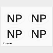 Verpleegkundigensticker Ovale Sticker (Vel)