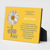 Verpleegkundigheid Aangepaste naam Cadeaucode Fotoplaat (Zijkant)