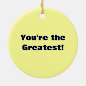 Verpleegleider! giftefornamenten U bent de grootst Keramisch Ornament (Achterkant)