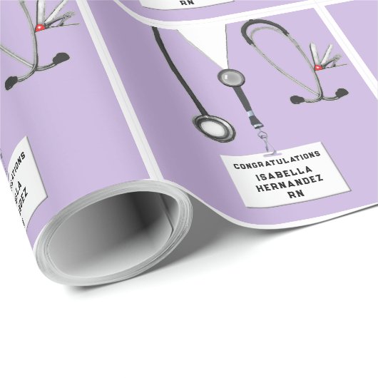 Verpleeglijk Afstuderen Gifts Wrapping Paper Cadeaupapier (Rol Hoek)