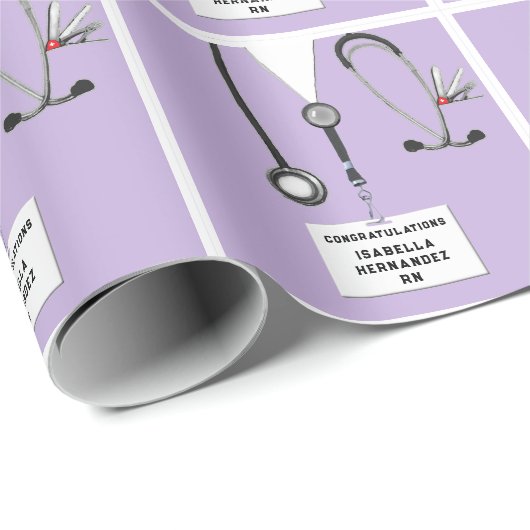 Verpleeglijk Afstuderen Gifts Wrapping Paper Cadeaupapier (Rol Hoek)