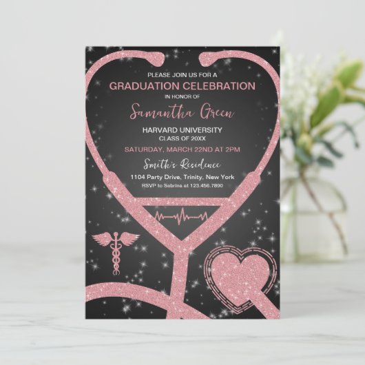 Verpleeglijk Afstuderen Kaart (Staand voorkant)