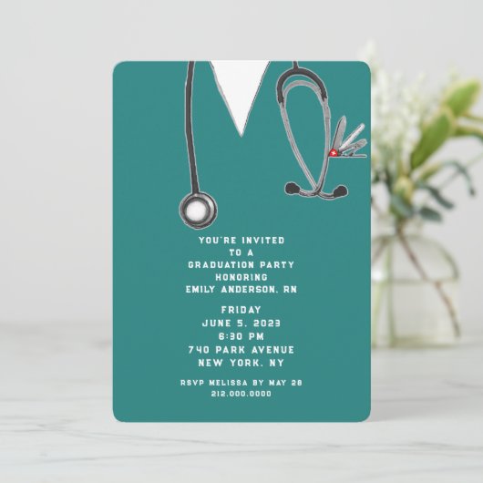 Verpleeglijk Afstuderen Kaart (Staand voorkant)