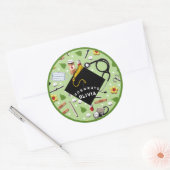 Verpleeglijk Afstuderen Ronde Sticker (Envelop)