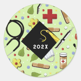 Verpleeglijk Afstuderen Ronde Sticker