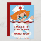 Verpleeglijk Afstuderen | Woningceremonie van de v Kaart (Voorkant / Achterkant)