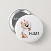 Verpleeglijk Beer Ronde Button 5,7 Cm (Voorkant /achterkant)