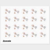 Verpleeglijk Beer Ronde Sticker (Vel)