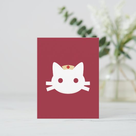 Verpleeglijk Kat Briefkaart (Staand voorkant)