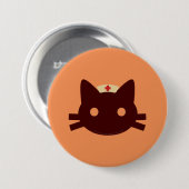 Verpleeglijk Kat Ronde Button 7,6 Cm (Voorkant /achterkant)