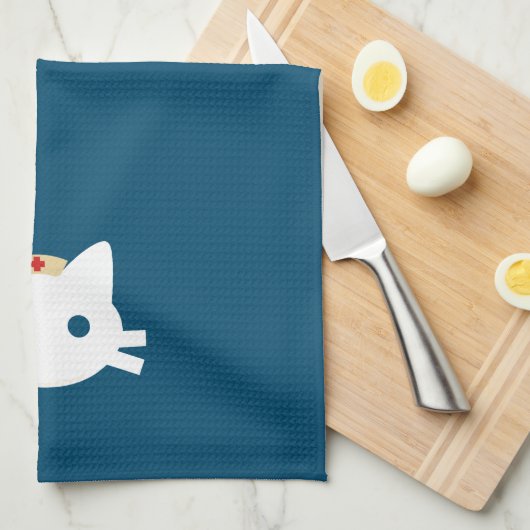 Verpleeglijk Kat Theedoek (Quarter Fold)