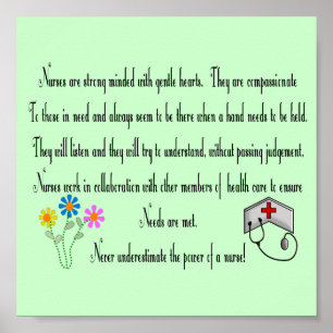 Verpleeglijk Poster "Macht van een Verpleegster!"