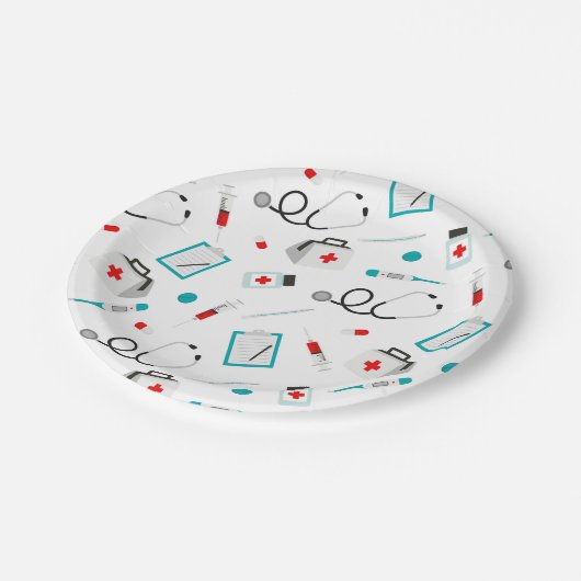 Verpleegmaterieel patroon bord papier (Gekanteld)