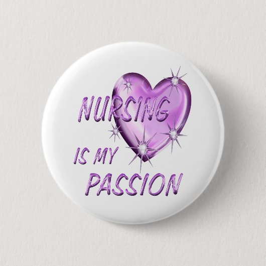 Verpleegpassie Ronde Button 5,7 Cm (Voorkant)
