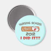 Verpleegschool 2012 Afstuderen Magneet (Voorkant / Achterkant)