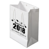 Verpleegschool 2018 Afstuderen Gift Bag (zwart Pet Medium Cadeauzakje (Voorkant Gekanteld)