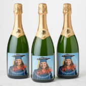 Verpleegschool afstudeerfeest, slaags nclex examen sparkling wijnetiket (Flessen)