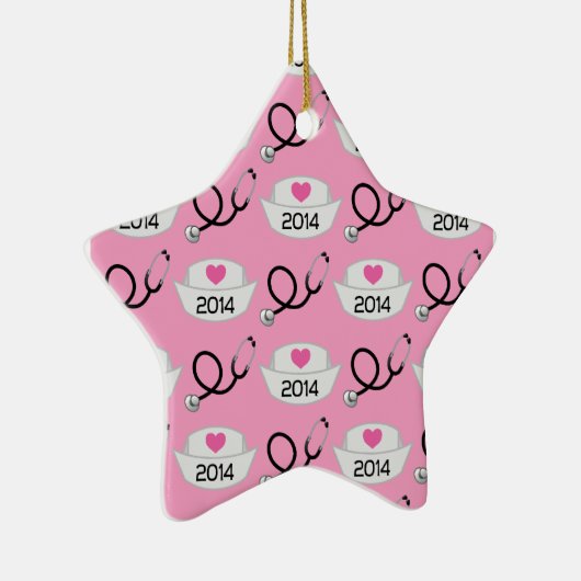 Verpleegschool Afstuderen 2014 Gift Idea Keramisch Ornament (Rechts)