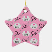 Verpleegschool Afstuderen 2014 Gift Idea Keramisch Ornament (Voorkant)