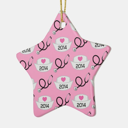 Verpleegschool Afstuderen 2014 Gift Idea Keramisch Ornament (Links)