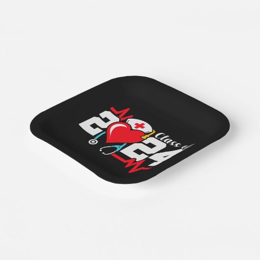 Verpleegschool Afstuderen 2024 Verpleegkundig Afst Papieren Bordje (Gebogen)