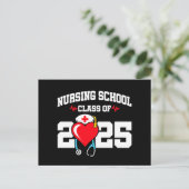 Verpleegschool Afstuderen 2025 Verpleegkundig Afst Briefkaart (Staand voorkant)