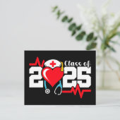 Verpleegschool Afstuderen 2025 Verpleegkundig Afst Briefkaart (Staand voorkant)