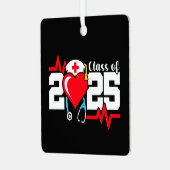 Verpleegschool Afstuderen 2025 Verpleegkundig Afst Metalen Ornament (Voorkant links)