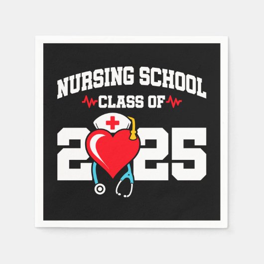 Verpleegschool Afstuderen 2025 Verpleegkundig Afst Servet (Voorkant)