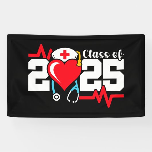 Verpleegschool Afstuderen 2025 Verpleegkundig Afst Spandoek (Horizontaal)