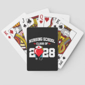 Verpleegschool Afstuderen 2028 Verpleegkundig Afst Pokerkaarten (Achterkant)