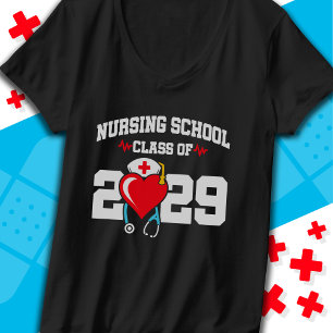 Verpleegschool Afstuderen 2029 Verpleegkundig Afst T-shirt