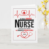 Verpleegschool Afstuderen aankondiging met naam (Gele Bloem)