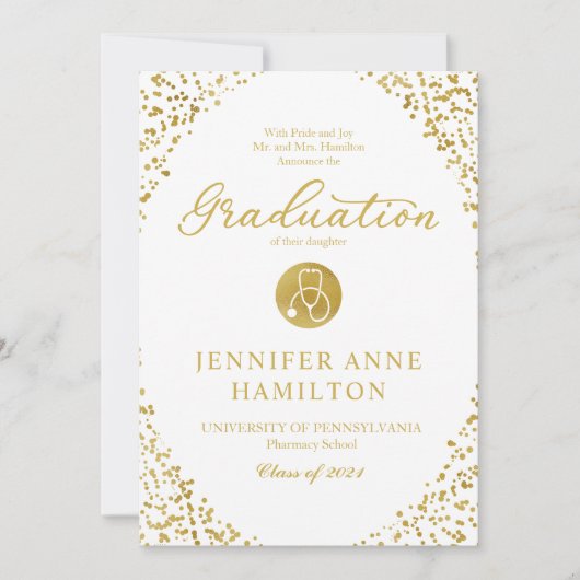 Verpleegschool Afstuderen Formele Aankondiging (Voorkant)