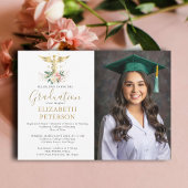 Verpleegschool Afstuderen Goud Caduceum Rozen Kaart