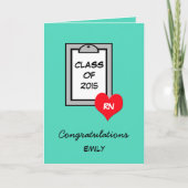 Verpleegschool Afstuderen Kaarten (Voorkant)