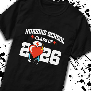 Verpleegschool Afstuderen RN Klasse van 2026 Verpl T-shirt