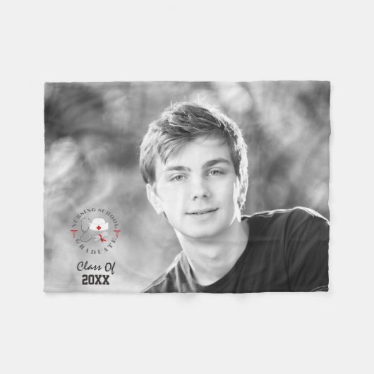 Verpleegschool Afstuderen vistuig Fleece Deken (Voorkant (Horizontaal))