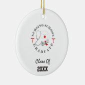 Verpleegschool Afstuderen vistuig Keramisch Ornament (Rechts)