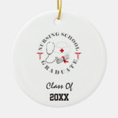 Verpleegschool Afstuderen vistuig Keramisch Ornament (Voorkant)