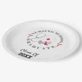 Verpleegschool Afstuderen vistuig Papieren Bordje (Gekanteld)