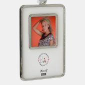 Verpleegschool Afstuderen vistuig Verzilverd Omlijst Ornament (Rechts)